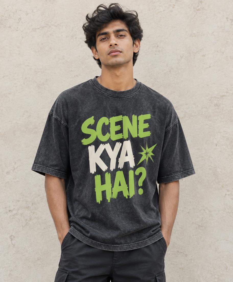 Scene Kya Hai graphic tee styling
